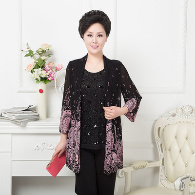 红枫之约 中老年女装批发采购指南——春夏薄款套装新风尚