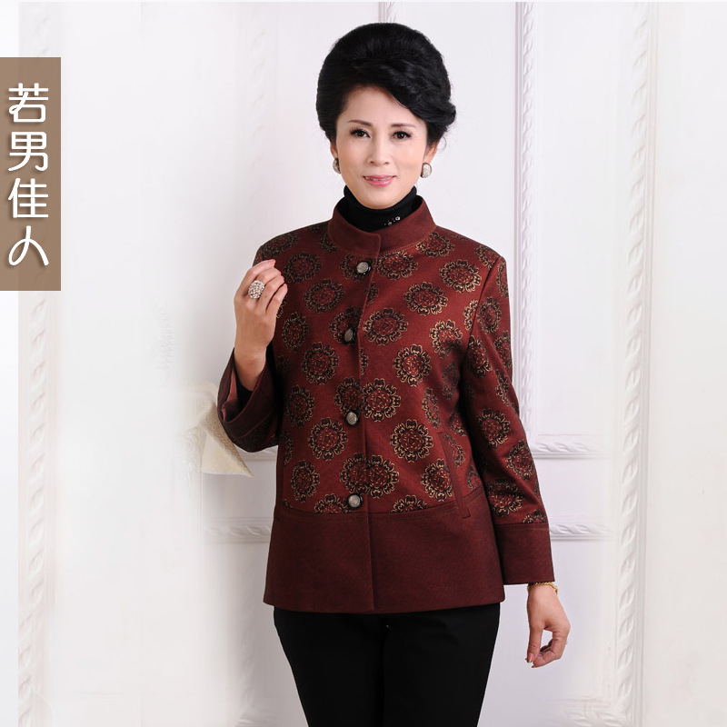 中老年女装秋装外套批发热卖，俊美服装厂家直销引领服饰新风尚