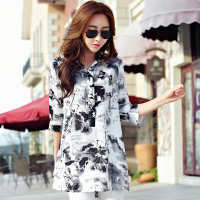 2015秋季韩版雪纺衫 翻领修身设计引领批发市场新风尚